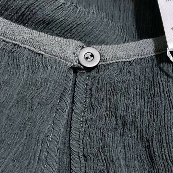 Kristensen Du Nord women’s Blouse Black Long silk Sleeve sheer top NWT Sz 1 - Picture 5 of 7